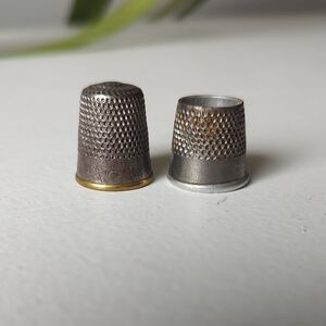 Bundle Of 2 Vintage Thimbles